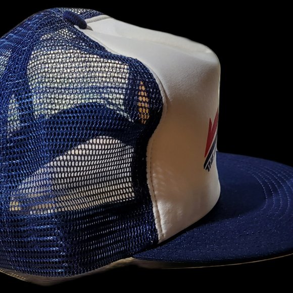 Vintage Rheem The Air Of Quality Hat Snap Back Blue White - MADE IN USA - Picture 4 of 8